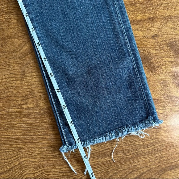 AG Andriano Goldschmied Distressed Denim Blue cropped ankle Jeans size 26R - Picture 8 of 10